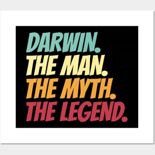 Darwin The Man The Myth The Legend Posters and Art